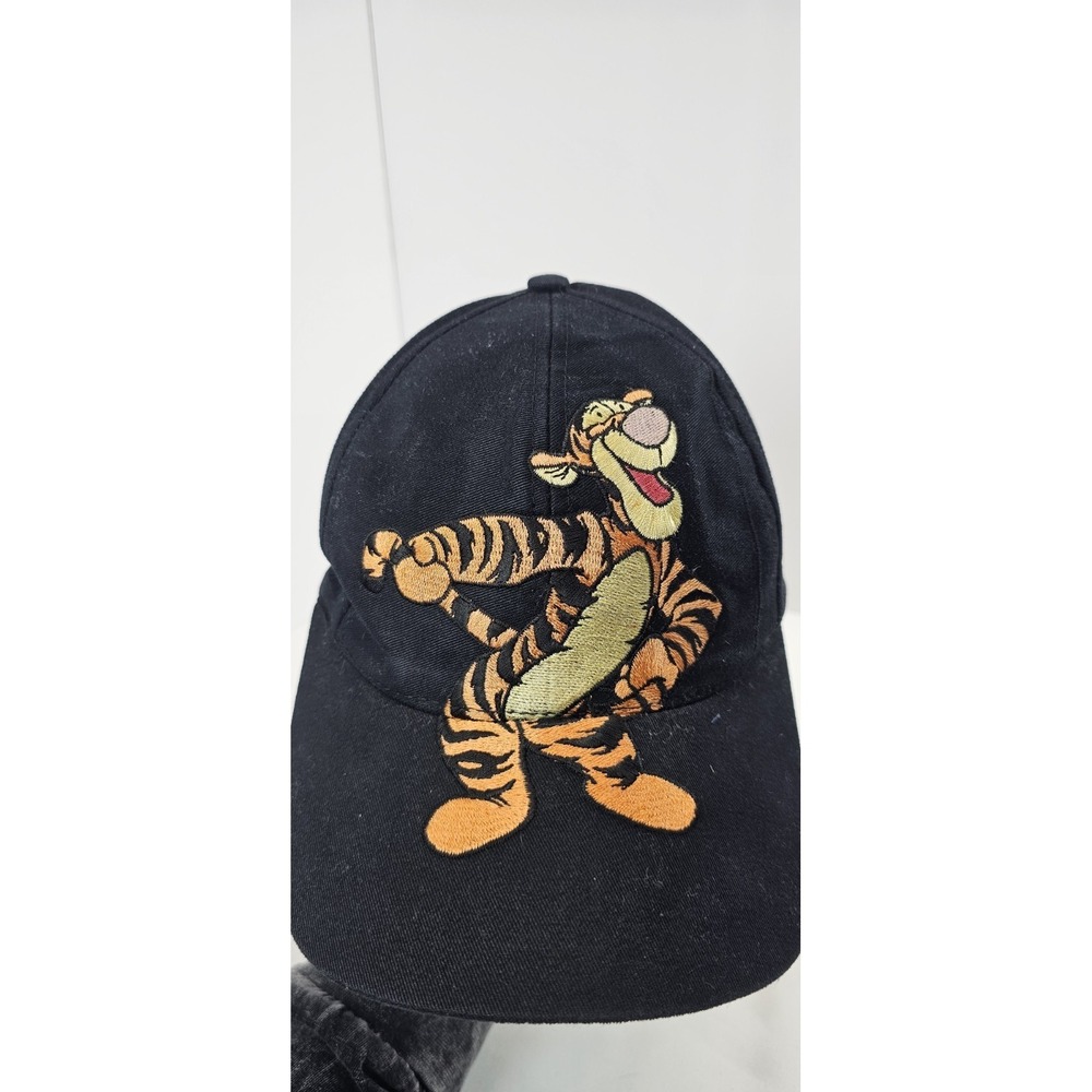 Disney Store‎ Tigger Baseball Hat Embroidered Winnie The Pooh Cap Black 90s VTG